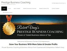 Tablet Screenshot of prestigebusinesscoaching.co.uk